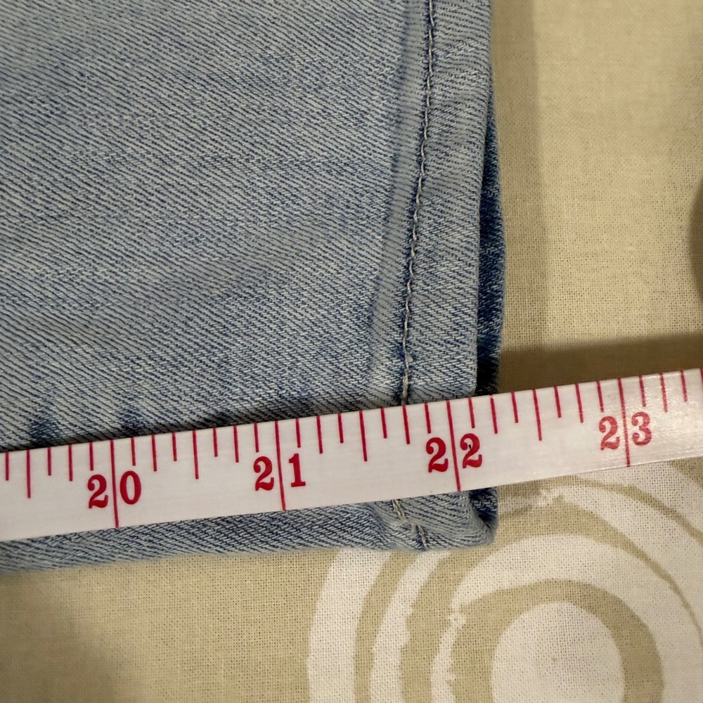 Talbots Straight Leg Crop Jean Womens 10P Light Wash Capri Stretch Denim Classic - Picture 12 of 14